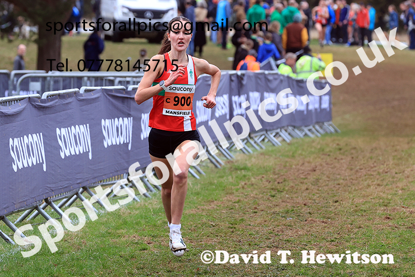 Senior Womens 2024 National Cross Country Relays, Berry Hill Park, Mansfield.   Photo: David T. Hewitson/Sports for All Pics